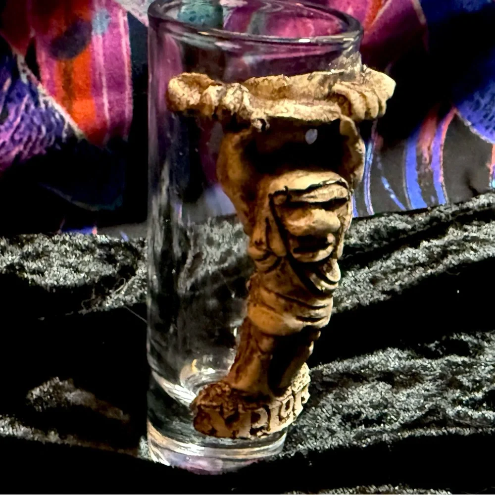 Double Shot Glass Xplor Park Mexico Mayan Ancient Civilization Theme